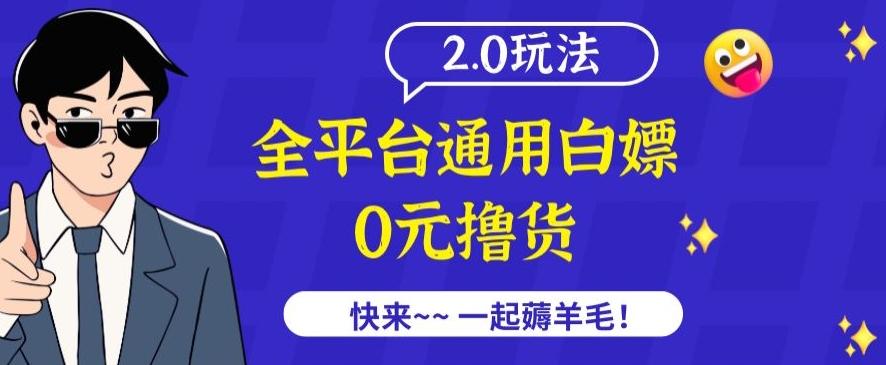 外面收费2980的全平台通用白嫖撸货项目2.0玩法【仅揭秘】-87创业网