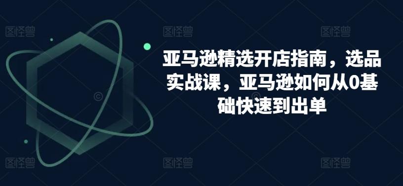 亚马逊精选开店指南，选品实战课，亚马逊如何从0基础快速到出单-87创业网