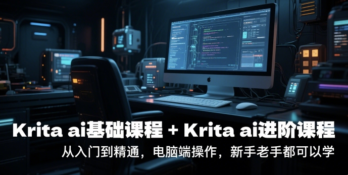 krita ai基础课程+Krita ai进阶课程，从入门到精通，电脑端操作，新手老手都可以学-87创业网