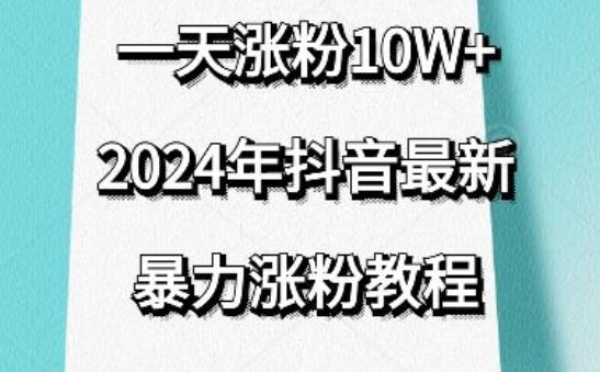 抖音最新暴力涨粉教程，视频去重，一天涨粉10w+，效果太暴力了，刷新你们的认知【揭秘】-87创业网