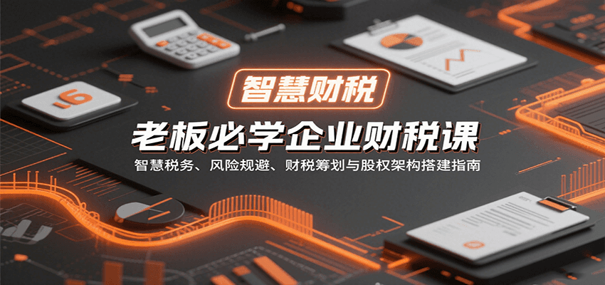 老板必学企业财税课：智慧税务、风险规避、财税筹划与股权架构搭建指南-87创业网