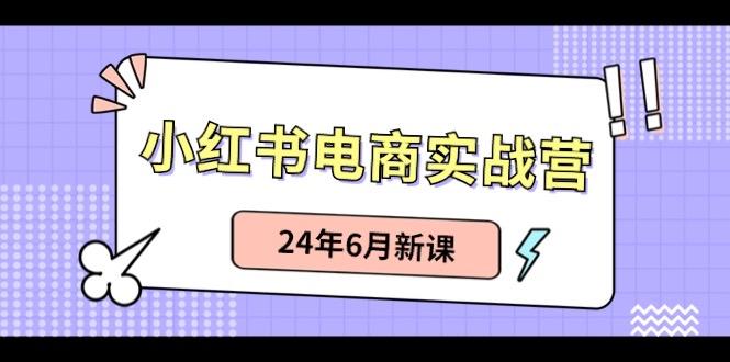 小红书电商实战营：小红书笔记带货和无人直播，24年6月新课-87创业网