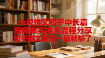 小说推文知乎中长篇爆单实操全流程分享，知乎推文看这一篇就够了-87创业网