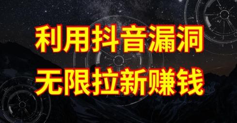 利用抖音链接漏洞，无限拉新赚钱【漏洞原理+操作流程】【揭秘】-87创业网