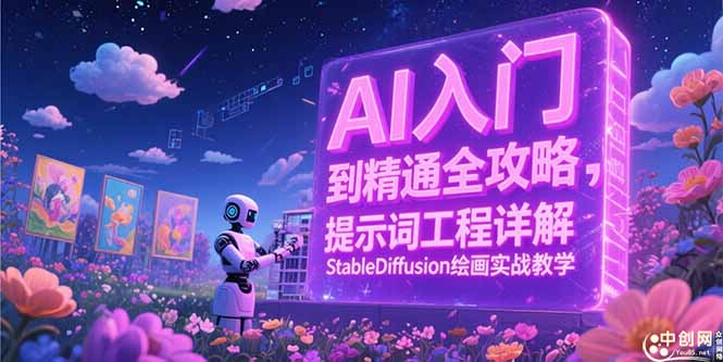 AI入门到精通全攻略，提示词工程详解，StableDiffusion绘画实战教学-87创业网
