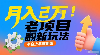 月入2W！老项目翻新玩法，小白上手就能做，非常容易上手-87创业网