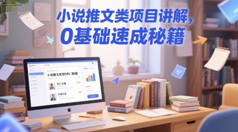 小说推文类项目讲解，0 基础速成秘籍-87创业网