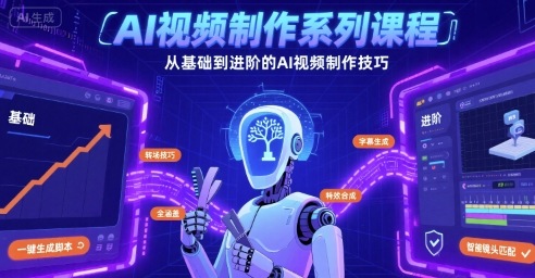 AI视频制作系列课程，从基础到进阶的AI视频制作技巧全涵盖-87创业网