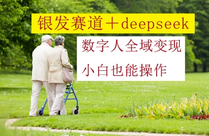 银发赛道+deepseek数字人全域变现，小白也能操作-87创业网