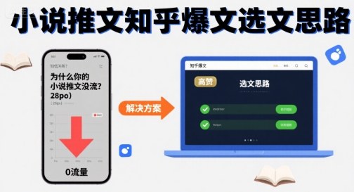 为什么你的小说推文没流量？小说推文知乎爆文选文思路-87创业网