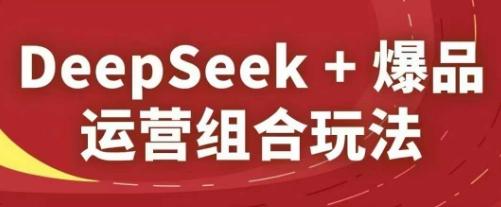 DeepSeek+爆品运营组合玩法，2025淘系精品课-87创业网