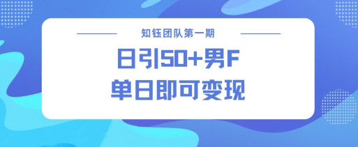 男粉引流新方法不违规，当日即可变现-87创业网