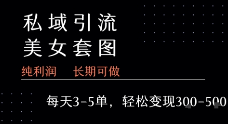 私域卖套图每天3-5单   每单利润99-2张+-87创业网