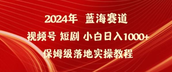 2024年视频号短剧新玩法小白日入1000+保姆级落地实操教程【揭秘】-87创业网