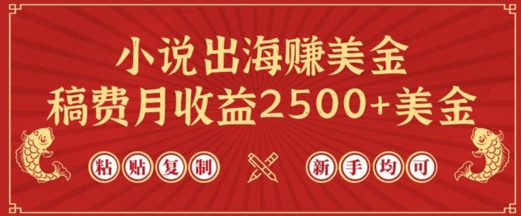 小说出海赚美金，稿费月收益2500+美金，仅需chatgpt粘贴复制，新手也能玩转【揭秘】-87创业网