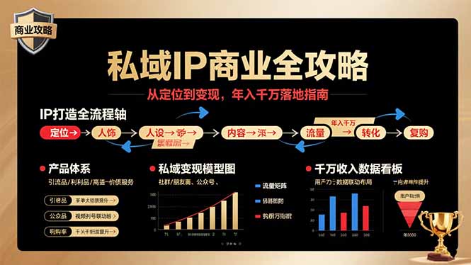 私域IP商业全攻略，从定位到变现，年入千万落地指南-87创业网