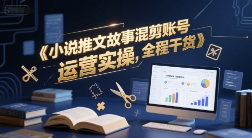 小说推文故事混剪账号运营实操，全程干货-87创业网