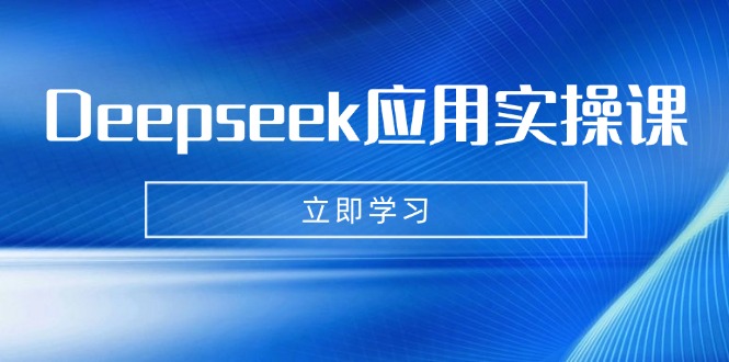 Deepseek应用实操课：AI制作数字妈妈、写真、短视频，辅导作业，PPT制作等-87创业网
