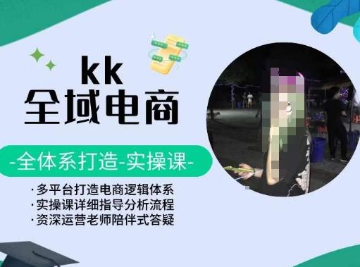 KK全域电商，全体系打造实操课，多平台打造电商逻辑体系-87创业网