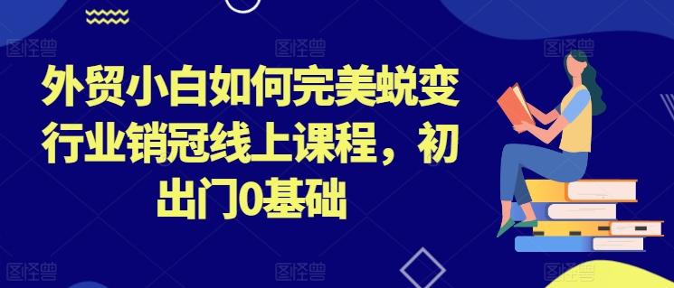 外贸小白如何完美蜕变行业销冠线上课程，初出门0基础-87创业网