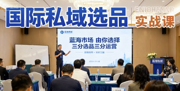 国际私域选品实战课，蓝海市场由你选择，七分选品三分运营-87创业网