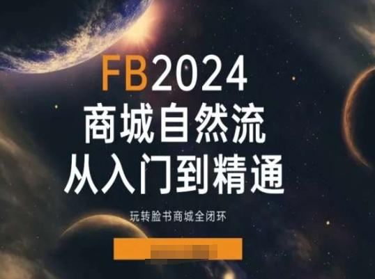 2024Faceboo商城自然流(从入门到精通)，玩转脸书商城全闭环-87创业网