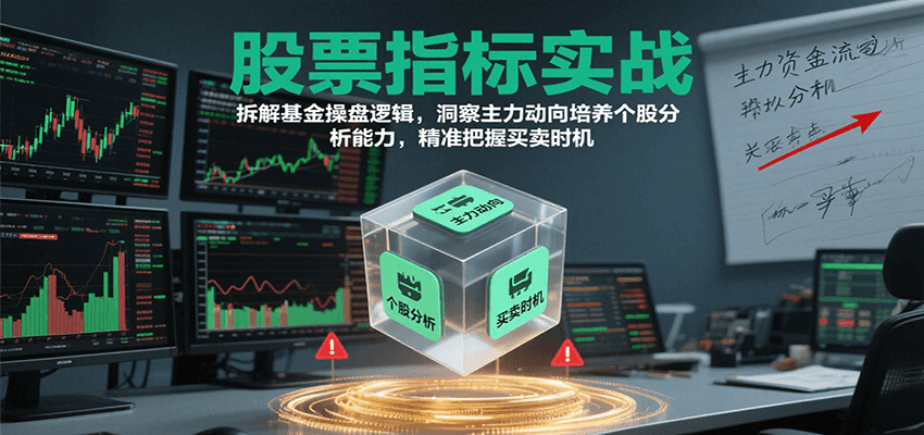 股票指标实战，基金操盘逻辑拆解，洞察主力动向培养个股分析能力把握买卖时机(更新)-87创业网
