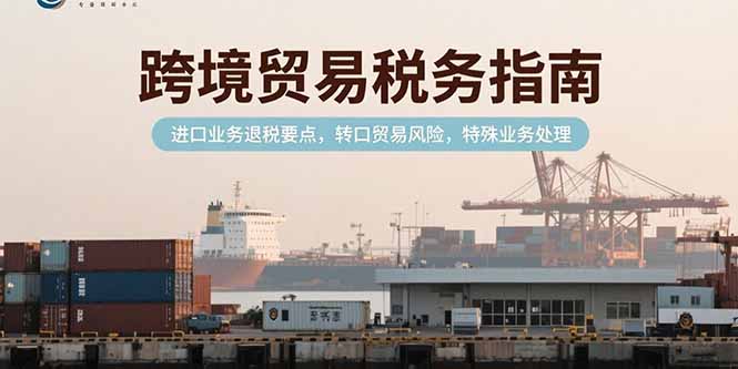 跨境贸易税务指南，进口业务退税要点，转口贸易风险，特殊业务处理-87创业网
