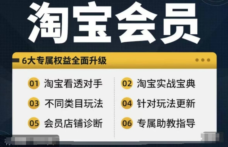 淘宝会员【淘宝所有课程，全面分析对手】，初级到高手全系实战宝典-87创业网