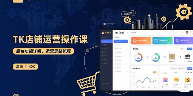 TK店铺运营实操课：后台功能详解，商品上架流程，运营思路拆解-87创业网
