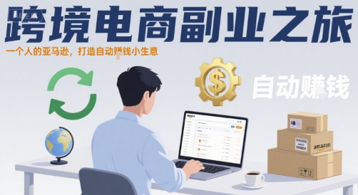 跨境电商副业之旅，一个人的亚马逊，打造自动賺钱小生意-87创业网