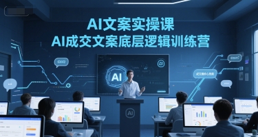 AI文案实操课，AI成交文案底层逻辑训练营-87创业网