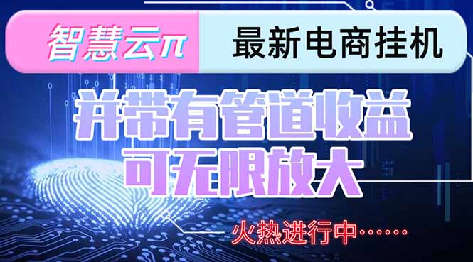 智慧云π电脑挂机单机每天收益300—500+ 并带有团队管道收益 可无限放大-87创业网