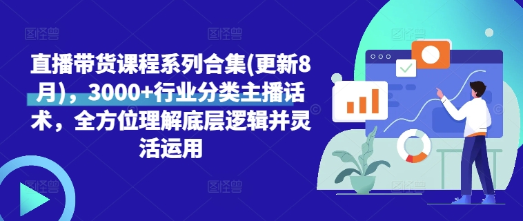 直播带货课程系列合集(更新8月)，3000+行业分类主播话术，全方位理解底层逻辑并灵活运用-87创业网