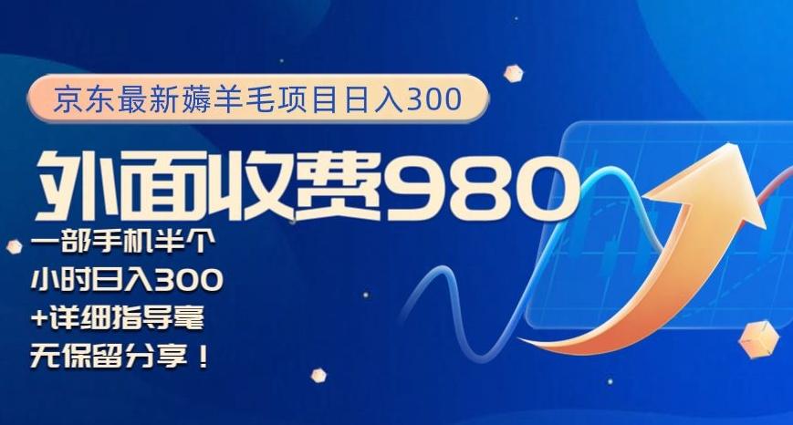 京东最新薅羊毛项目小白怎么做到日入300+一部手机半小时搞定-87创业网