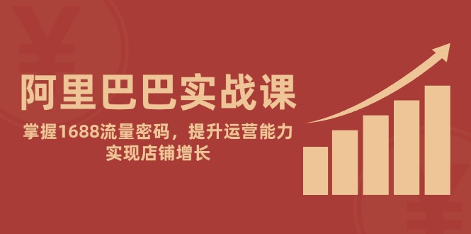 阿里巴巴实战课：掌握1688流量密码，提升运营能力，实现店铺增长-87创业网